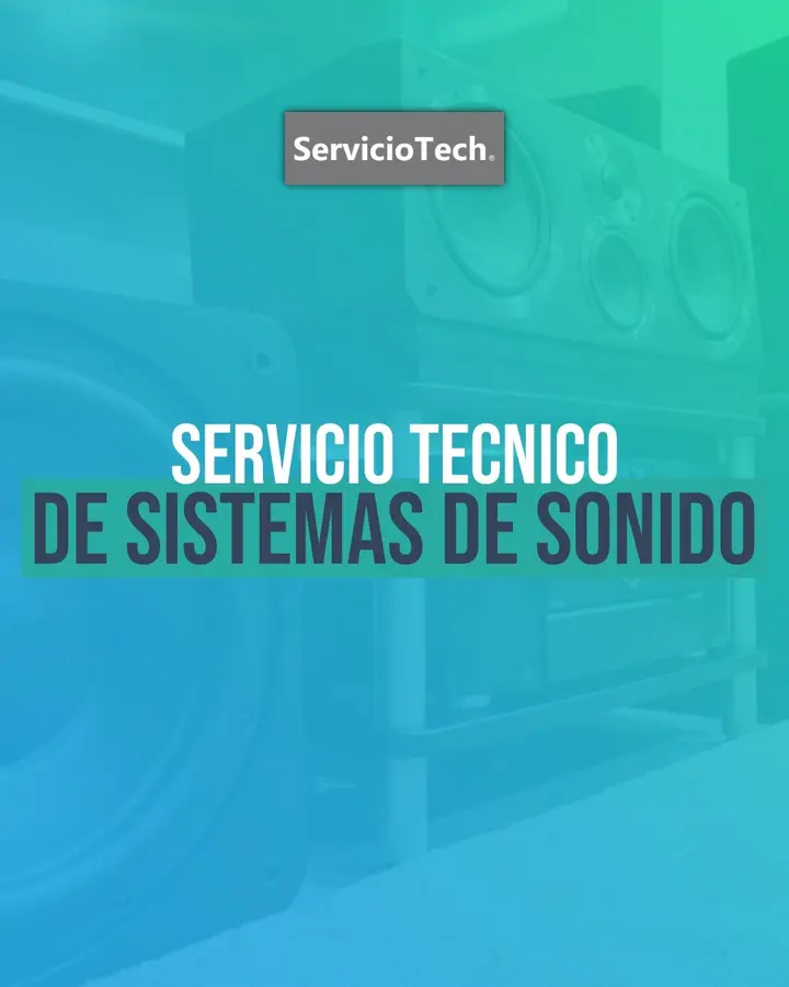 Servicio técnico de sistemas de sonido